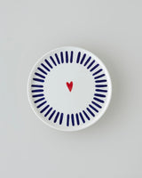 Premium Ceramic Breakfast Set 14 Piece 6 Person Navy Red