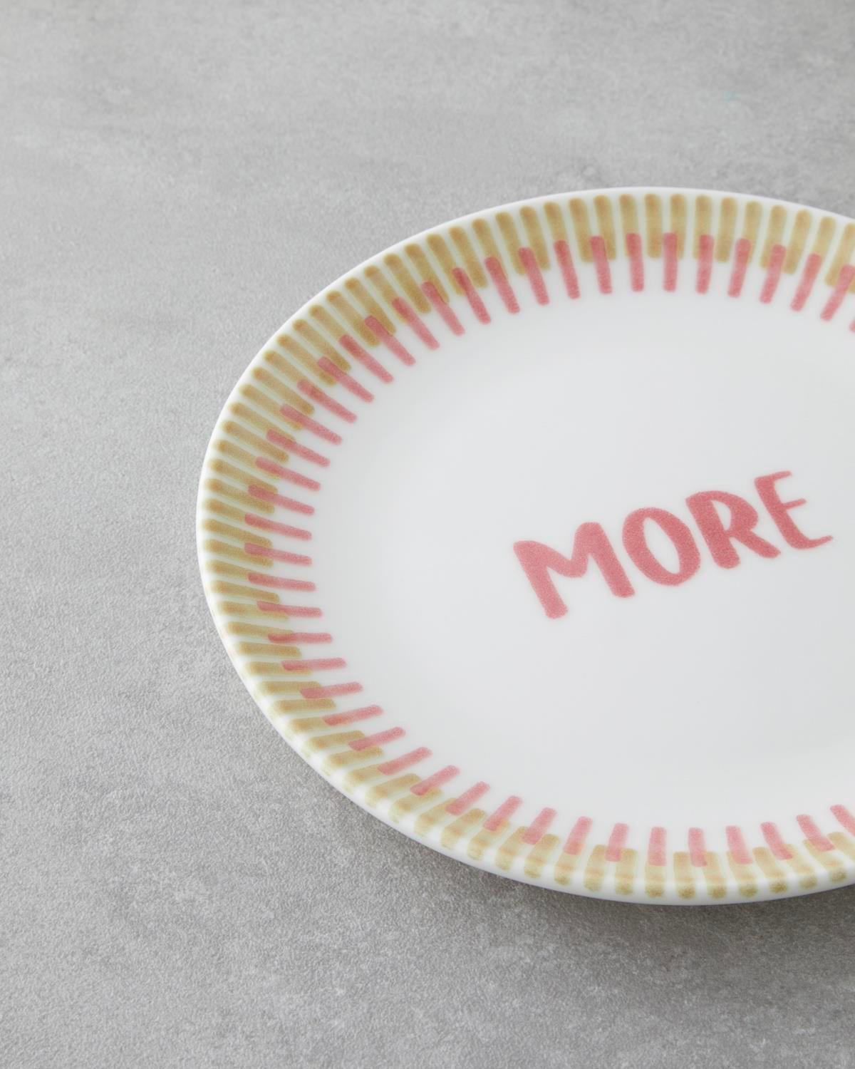 Elegant Porcelain Dessert Plate Set   Pink Green   6 Count