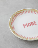 Elegant Porcelain Dessert Plate Set   Pink Green   6 Count