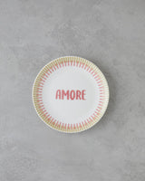 Elegant Porcelain Dessert Plate Set   Pink Green   6 Count