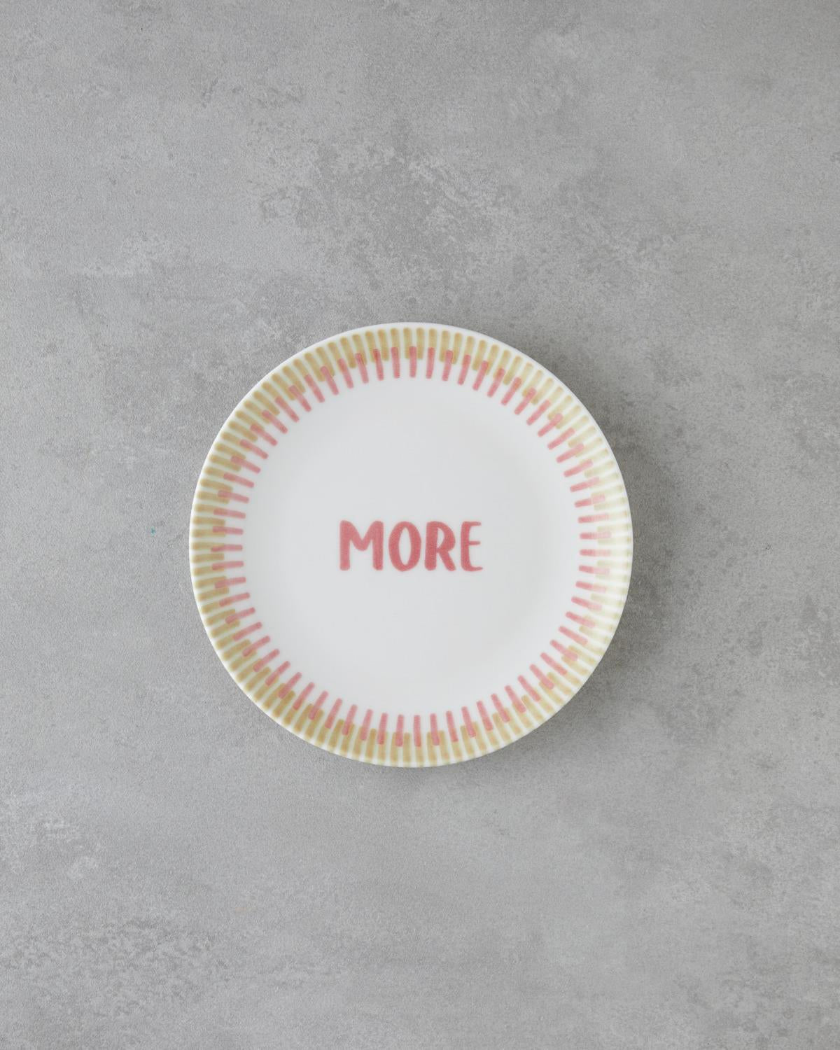 Elegant Porcelain Dessert Plate Set   Pink Green   6 Count