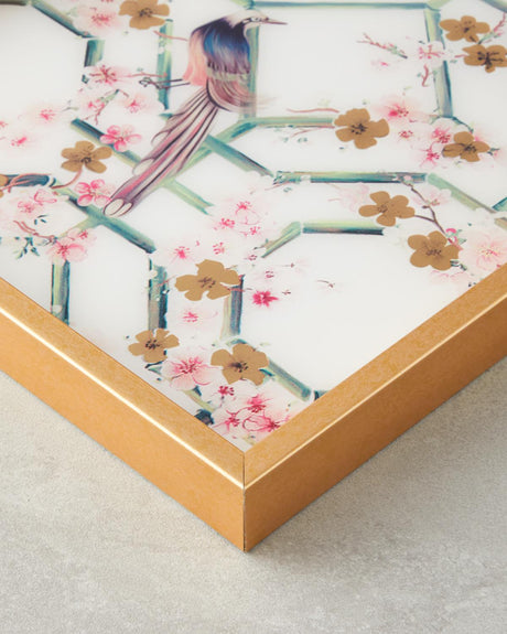 Elegant Cream Rectangular Display Tray 30x42cm