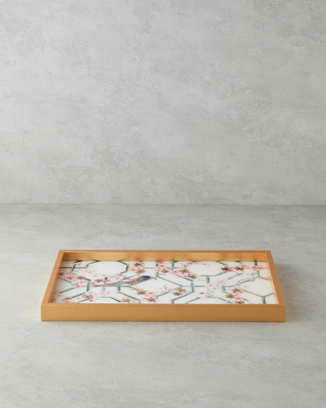 Elegant Cream Rectangular Display Tray 30x42cm