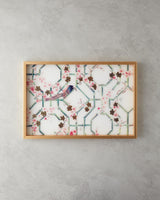 Elegant Cream Rectangular Display Tray 30x42cm