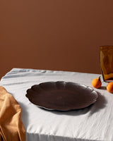 Anemone Grey Charger Plate - 33 cm Round Decorative Table Mat - TryAladdin