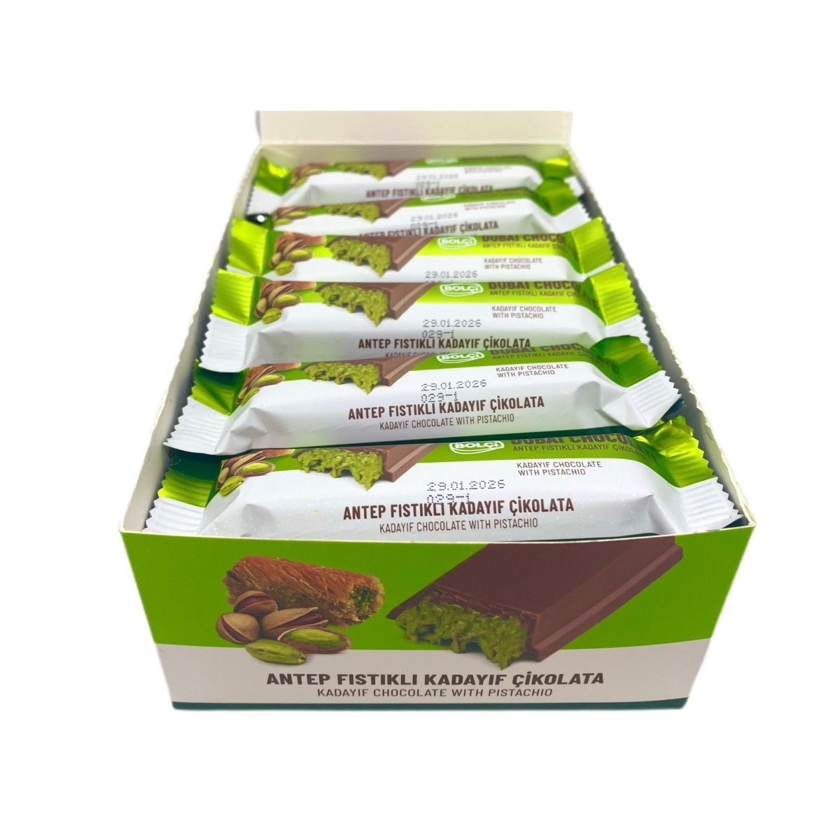 Antep Pistachio & Kadayif Dubai Chocolate Bar - 30g - TryAladdin