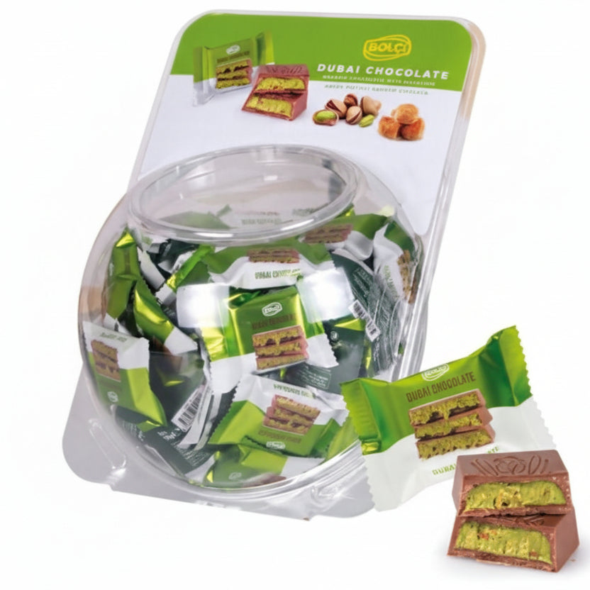 Antep Pistachio & Kadayif Dubai Chocolate Bar - 75 Pieces 16gr