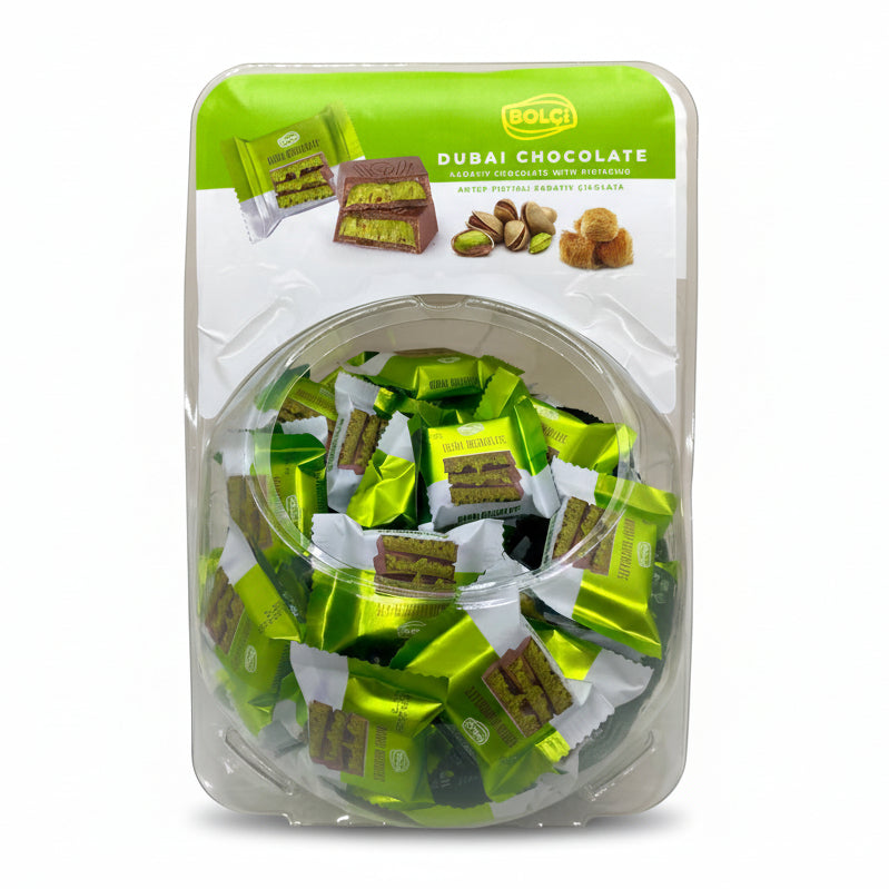 Antep Pistachio & Kadayif Dubai Chocolate Bar - 75 Pieces 16gr Each - TryAladdin