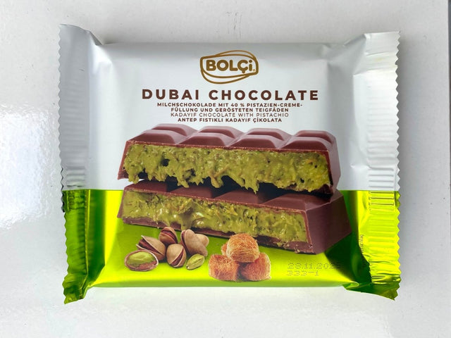 Antep Pistachio & Kadayif Dubai Chocolate Bar - Unique Middle Eastern Delight