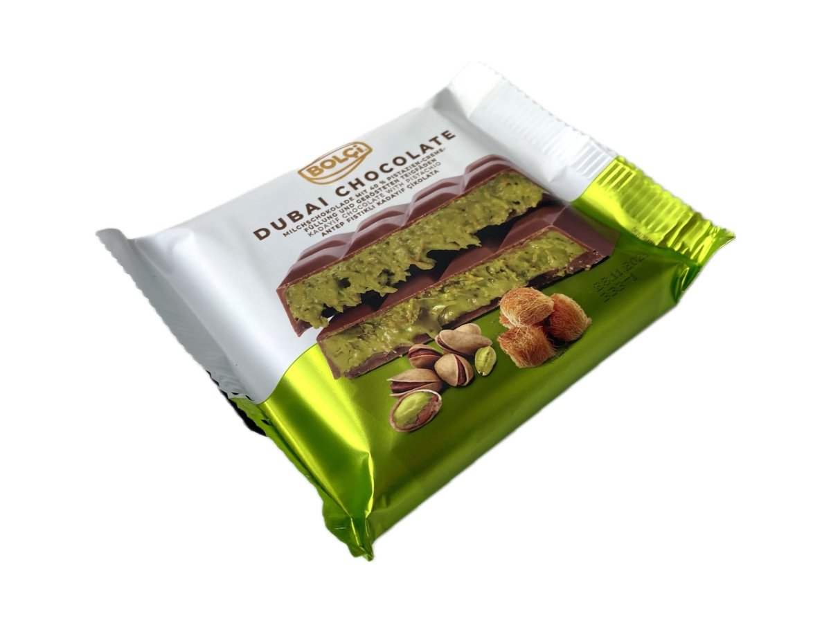 Antep Pistachio & Kadayif Dubai Chocolate Bar - Unique Middle Eastern Delight