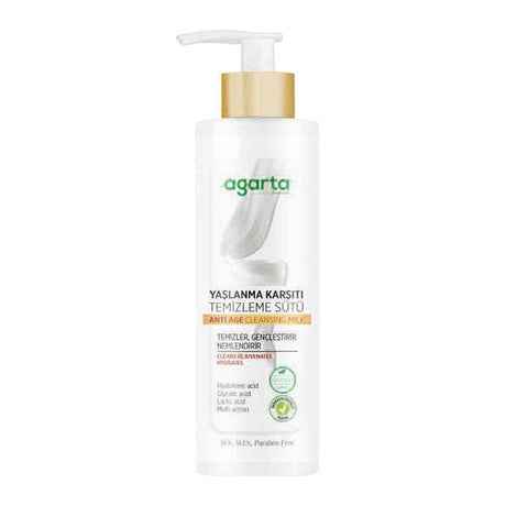 Anti - Aging Cleansing Milk - AHA & Hyaluronic Acid for Smooth, Radiant Skin - TryAladdin