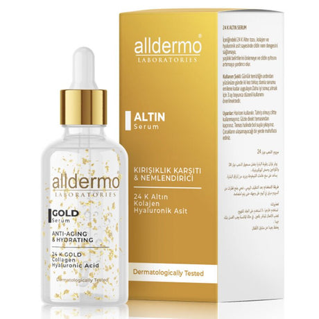 Anti - Aging & Hydrating Serum - 24K Gold, Collagen, Hyaluronic Acid - TryAladdin