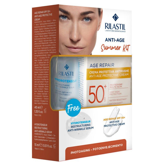 Anti - Aging Skincare Duo - Wrinkle Smoothing Serum & SPF 50+ Sunscreen - TryAladdin