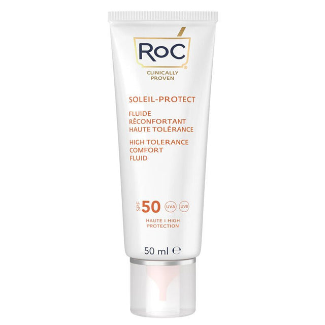 Anti - Aging Sunscreen Fluid - SPF 50+ with Hyaluronic Acid for Sensitive Skin - TryAladdin