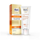 Anti - Aging Sunscreen Fluid - SPF 50+ with Hyaluronic Acid for Sensitive Skin - TryAladdin