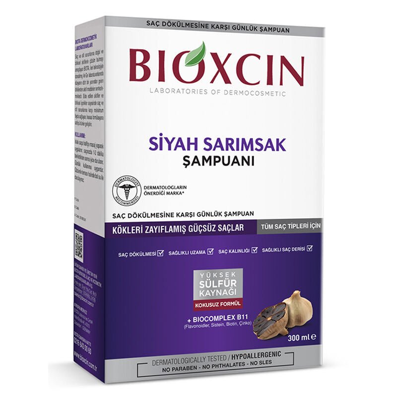Anti - Hair Loss Shampoo - Black Garlic, Vitamins & Minerals for Weak Hair - TryAladdin