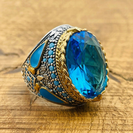 Aquamarine Oval Ring