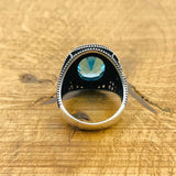 Aquamarine Silver Ring