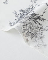 Premium Polyester Patterned Tablecloth Black White