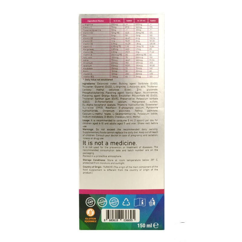 Argivit Focus Syrup 150 ml