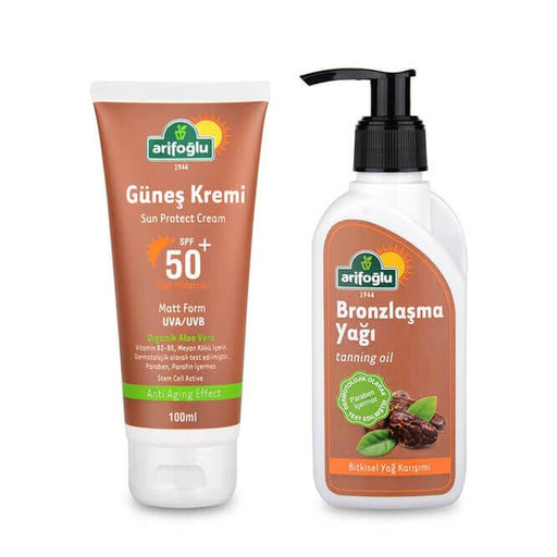 Arifoglu | Herbal Sunscreen 50Spf + Tanning Oil