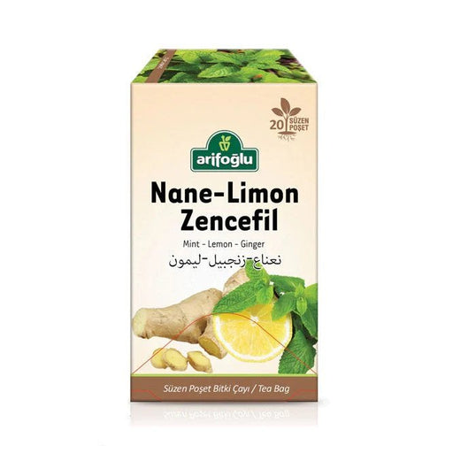 Arifoglu | Mint - Lemon - Ginger Herbal Tea, 20 Tea Bags
