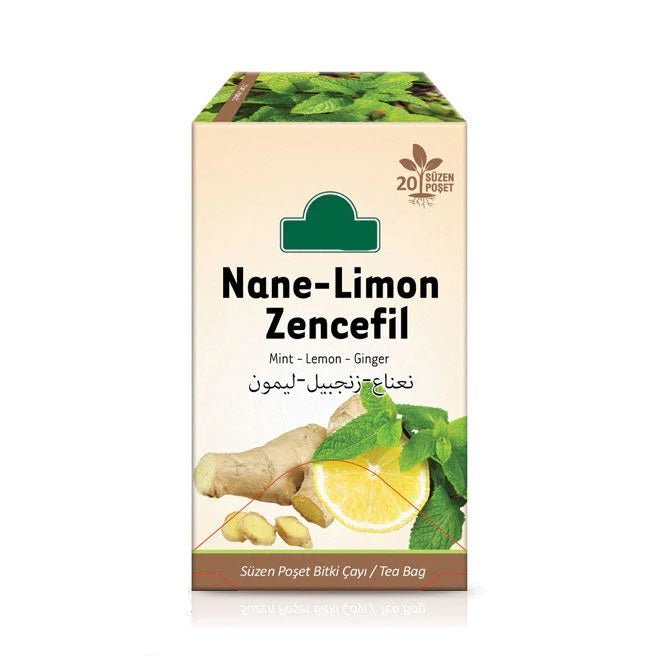 Arifoglu | Mint - Lemon - Ginger Herbal Tea, 20 Tea Bags