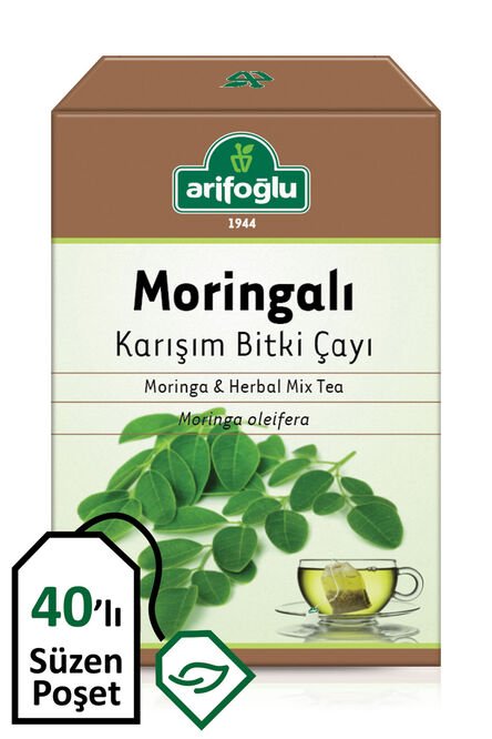 Arifoglu | Moringa Mixed Herbal Tea, 40 Tea Bags Arifoglu Tea & Infusions