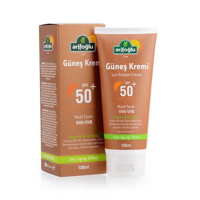 Arifoglu | Opalovací krém Organické Aloe Vera proti stárnutí