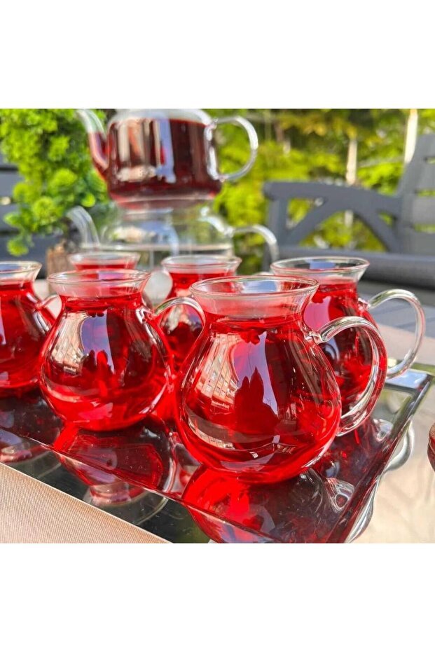 Arow Keyif Premium Borosilicate Glass Tea & Coffee Mugs - 6 - Piece Wholesale Set - TryAladdin