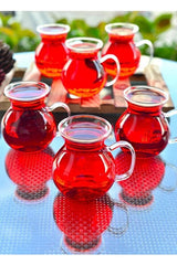 Arow Keyif Premium Borosilicate Glass Tea & Coffee Mugs - 6 - Piece Wholesale Set - TryAladdin