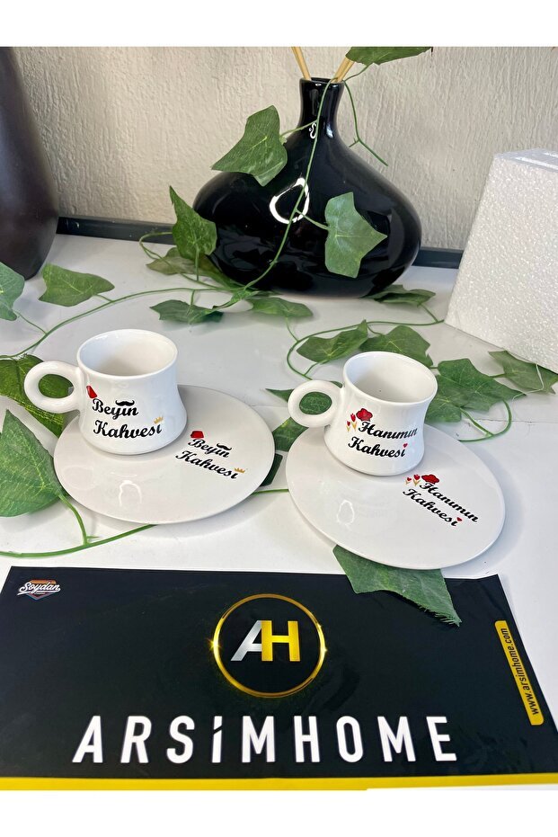 Arsimhome Premium Turkish Coffee Cup Set - His & Hers Duo - TryAladdin