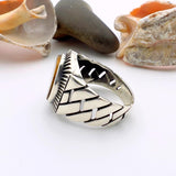 Artisan Crafted Men's Turkish Tiger's Eye 925 Sterling Silver Ring - TryAladdin