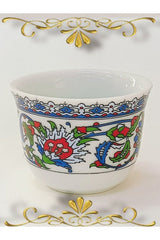 Artisanal Turkish Porcelain Coffee & Espresso Serving Set - 6 - Piece Set - TryAladdin