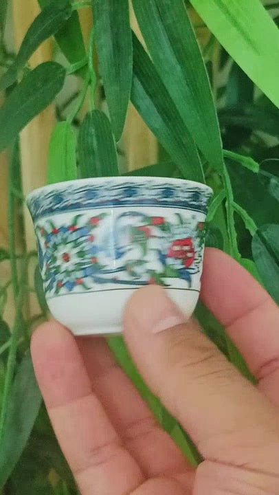 Artisanal Turkish Porcelain Coffee & Espresso Serving Set - 6 - Piece Set - TryAladdin