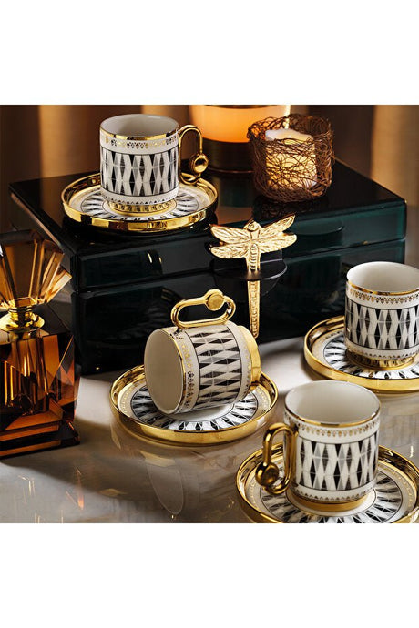 Aryildiz Dawn Professional Turkish Coffee Cup Set - 12 Piece 6 Person - TryAladdin