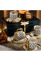Aryildiz Dawn Professional Turkish Coffee Cup Set - 12 Piece 6 Person - TryAladdin