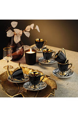 Aryildiz Paiso Premium Turkish Coffee Cup & Saucer Set - 12 Piece - TryAladdin