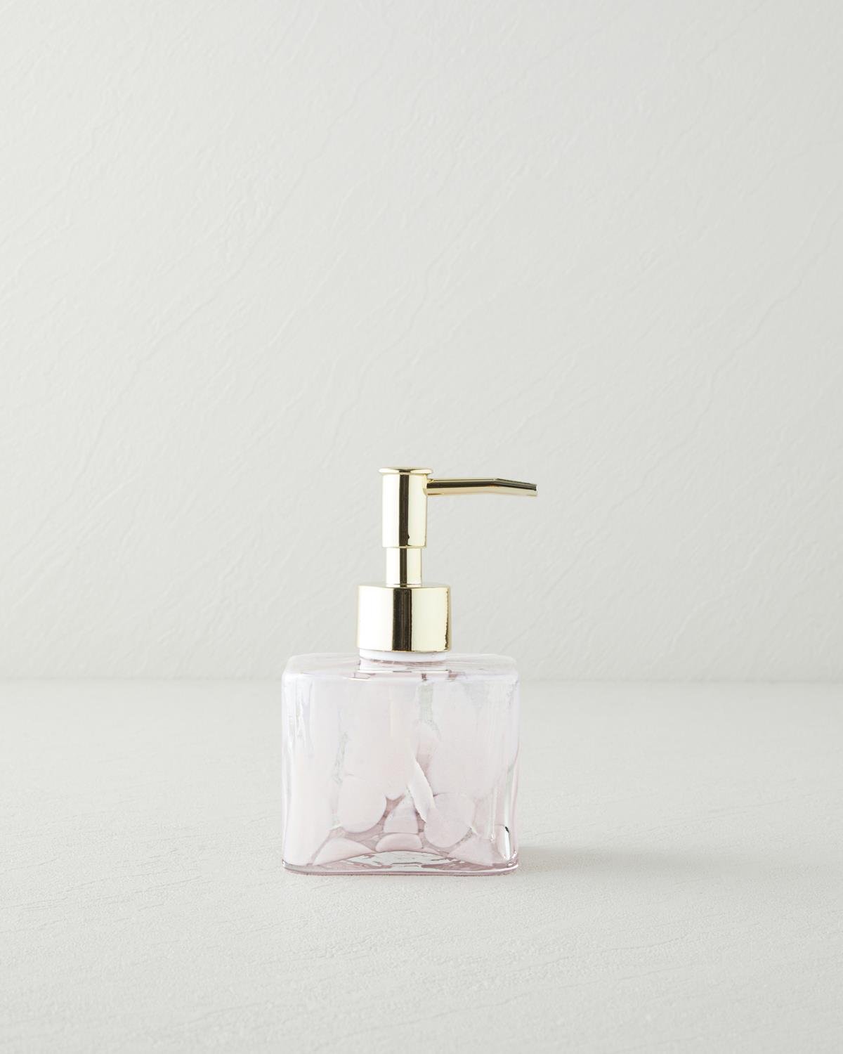 Premium Ceramic Bathroom Liquid Soap Dispenser Pink