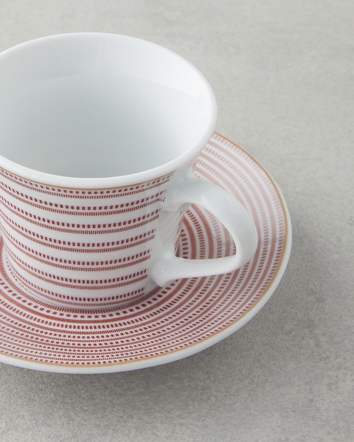 Service de tasses à café en porcelaine professionnelle Bordeaux 2 personnes 4 pièces