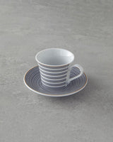 Premium sort porcelænsk kaffekop sæt 4 dele 2 personer
