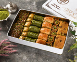 Asi | Assorted baklava and Kadayif in Gift Metal Box