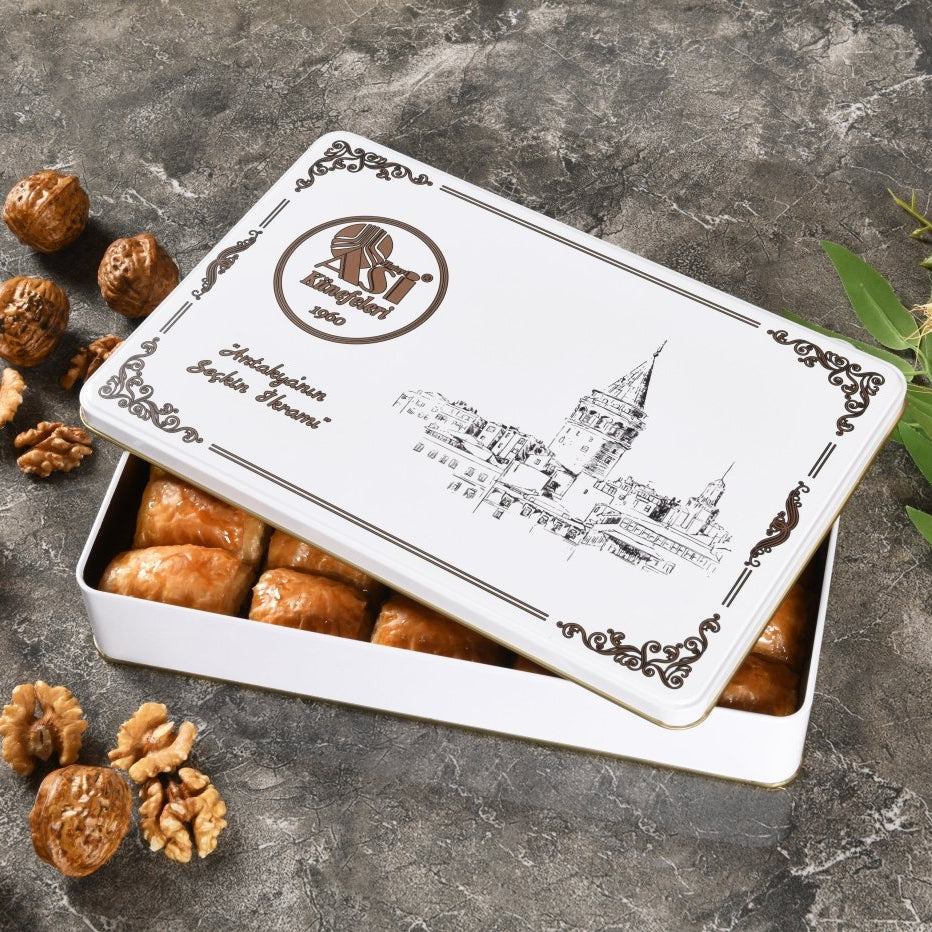 Asi | Walnut Baklava in Gift Metal Box - TryAladdin