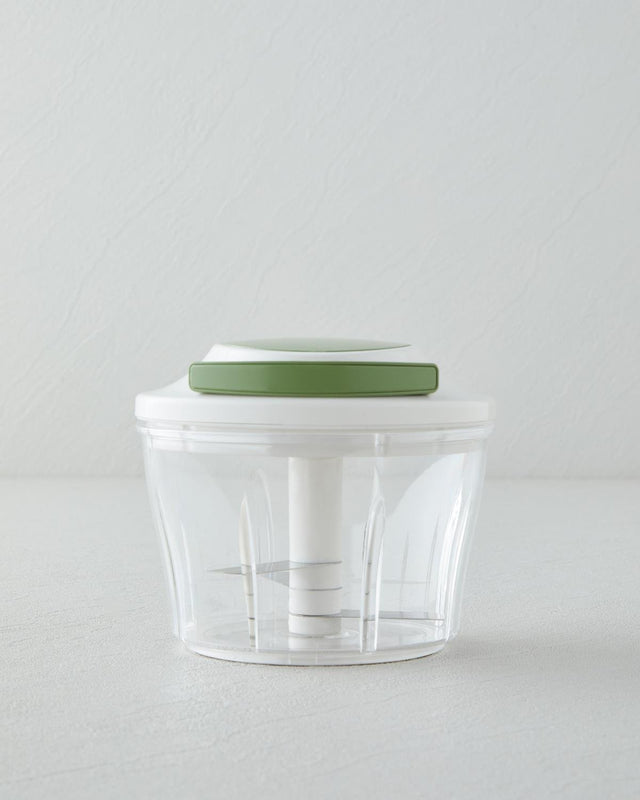 Professional Grade Manual Food Chopper Vegetable Mincer Green