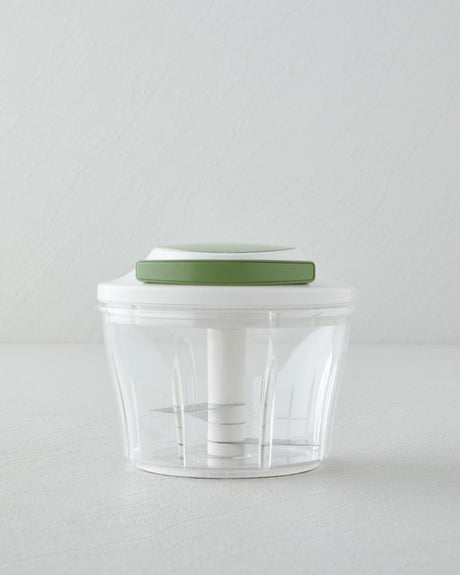 Professional Grade Manual Food Chopper Vegetable Mincer Green