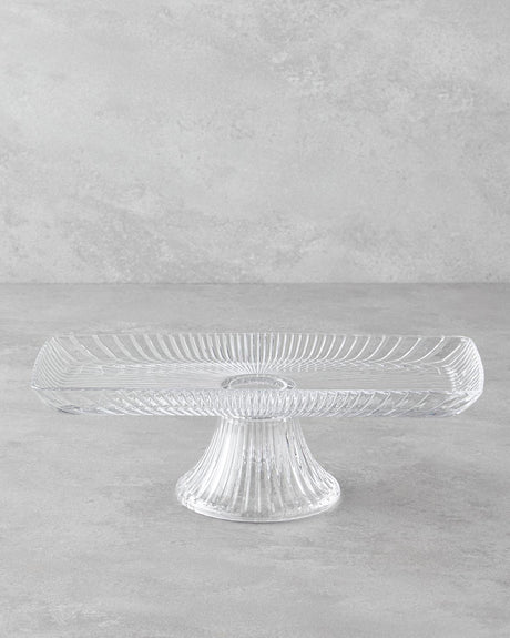 Professional Transparent Glass Cake Display Stand