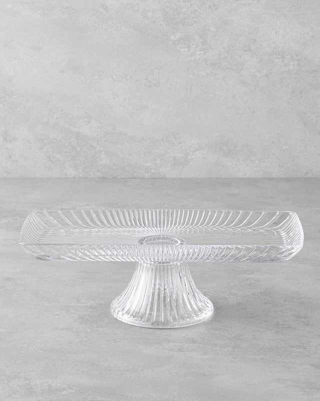 Professional Transparent Glass Cake Display Stand