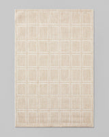 Elegant Beige Textured Area Rug Commercial Grade Floor Solution