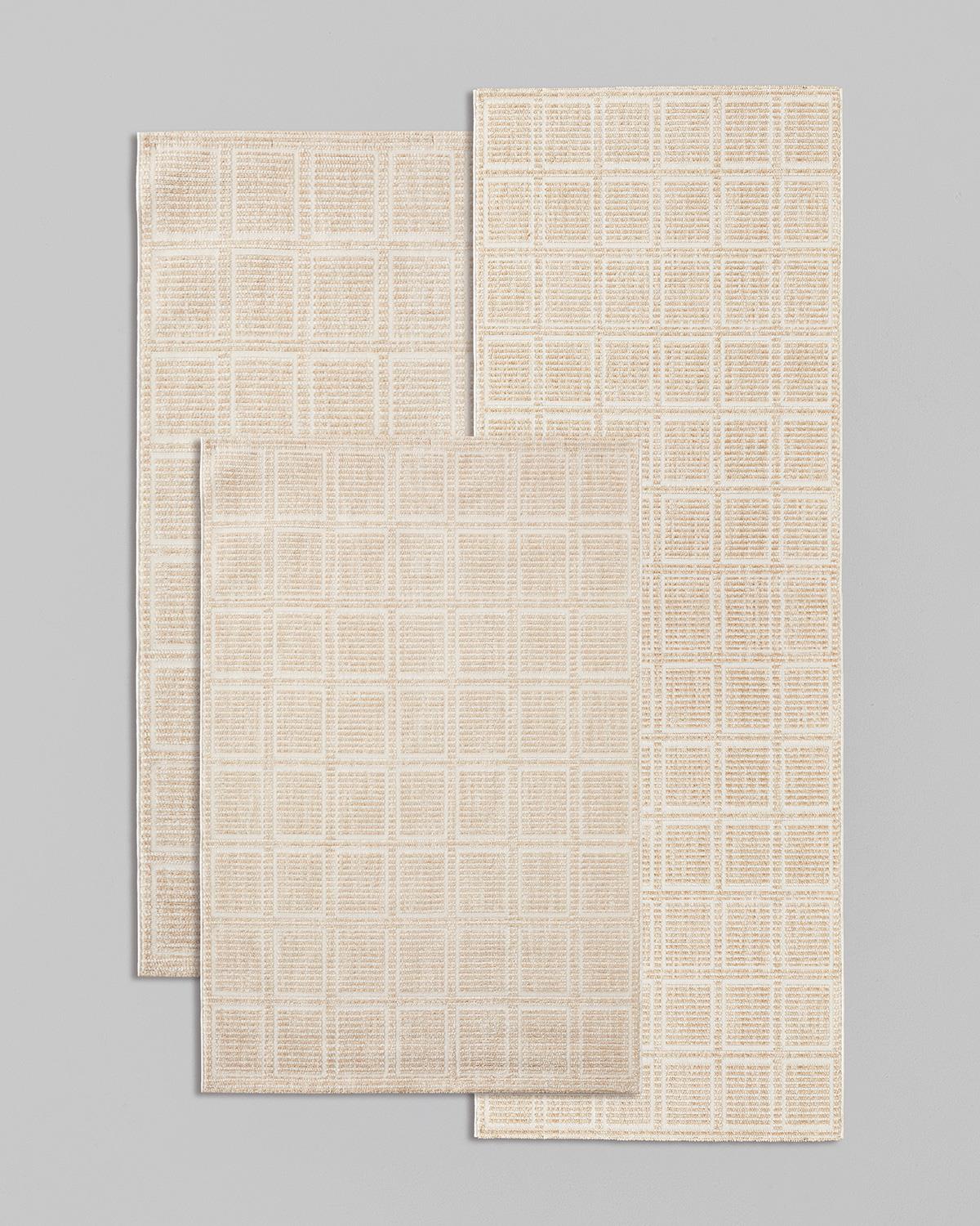Professional Beige Modern Area Rug 80x300cm