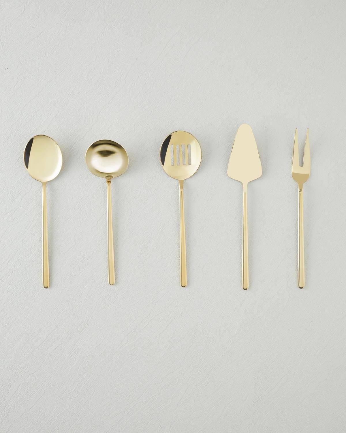 Premium Gold Stainless Steel 5 Piece Serving Set
